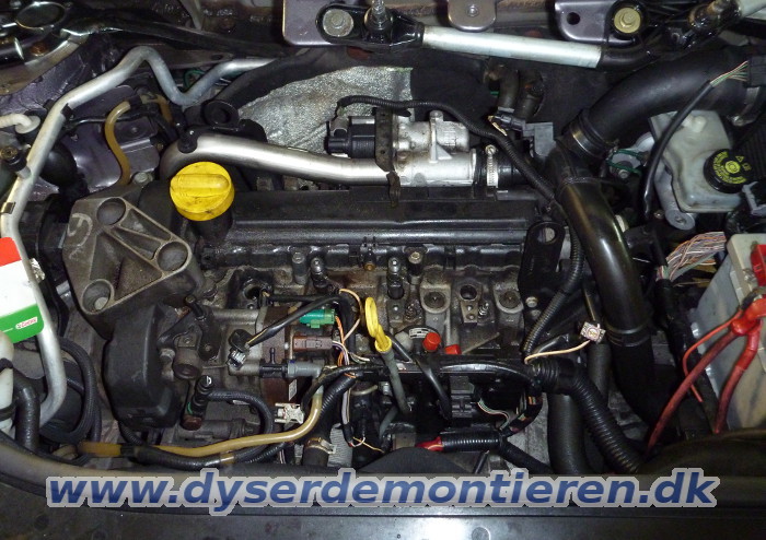 Aftrækning af indsprøjtningsdyser fra Renault /
                Nissan / Dacia med 1.5 motor